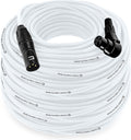 Balanced XLR Cable Male to Right Angle Female - 200 ft White - Pro