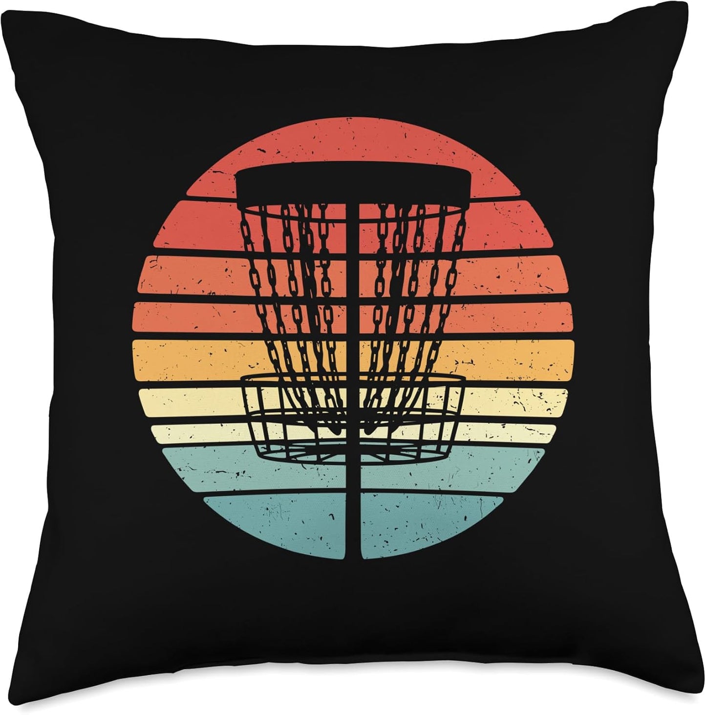 Frolf Players Disc Golf Basket Throw Pillow