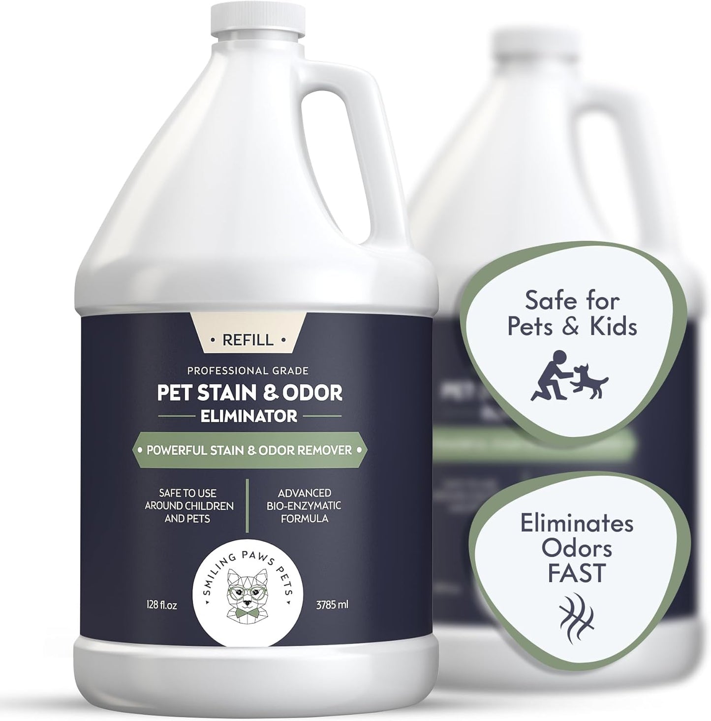 Professional Cat Urine Odor Remover for Dogs & Cats - 1 Gal
