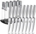 Aiheal Steak Knives Set of 8 with Clear Acrylic Stand - Sharp