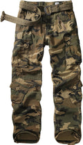 Men's BDU Casual Military Pants - Rip Stop Camo Cargo Trousers Jessie