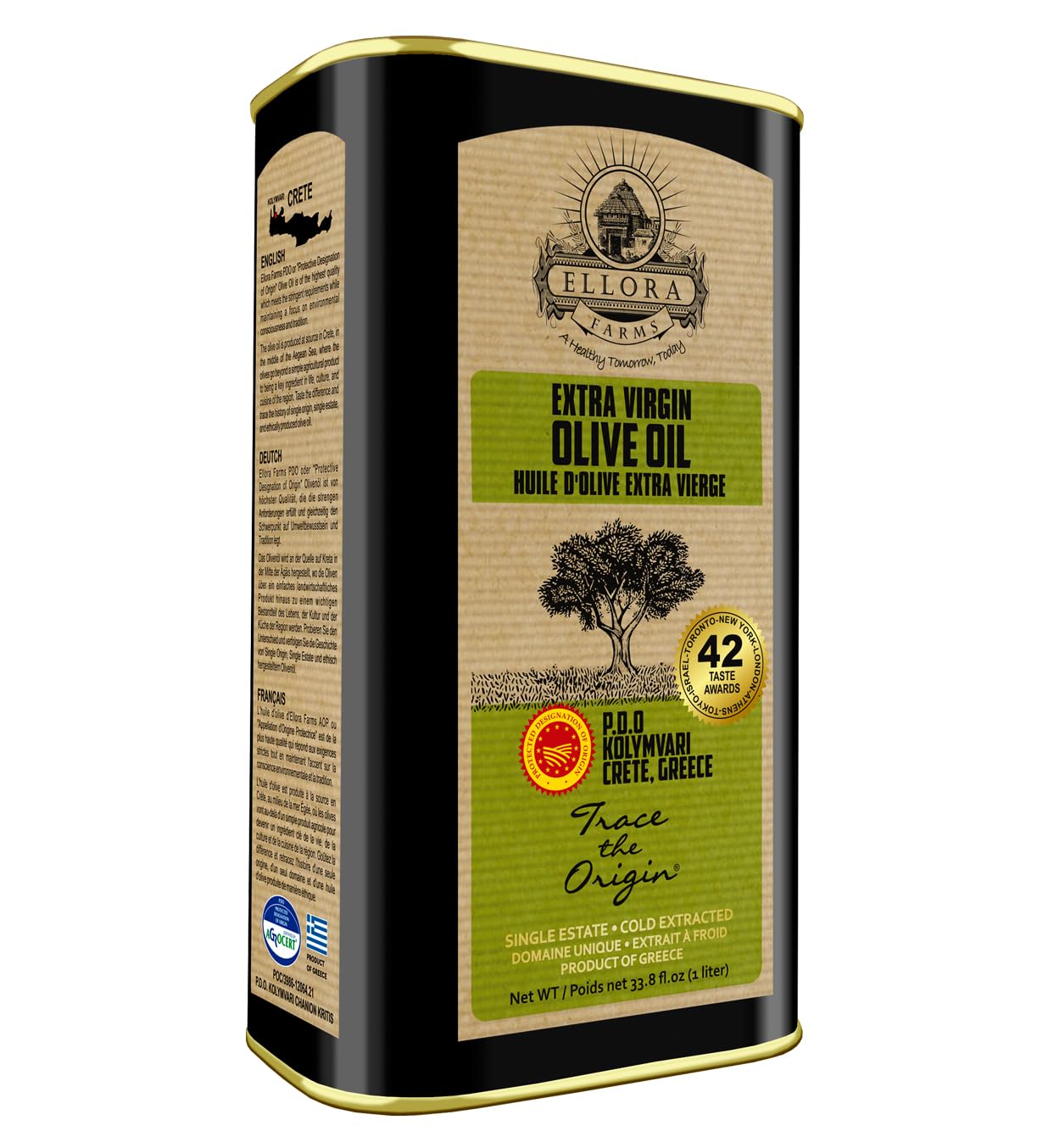 Ellora Farms Extra Virgin Olive Oil - Premium Quality & Taste
