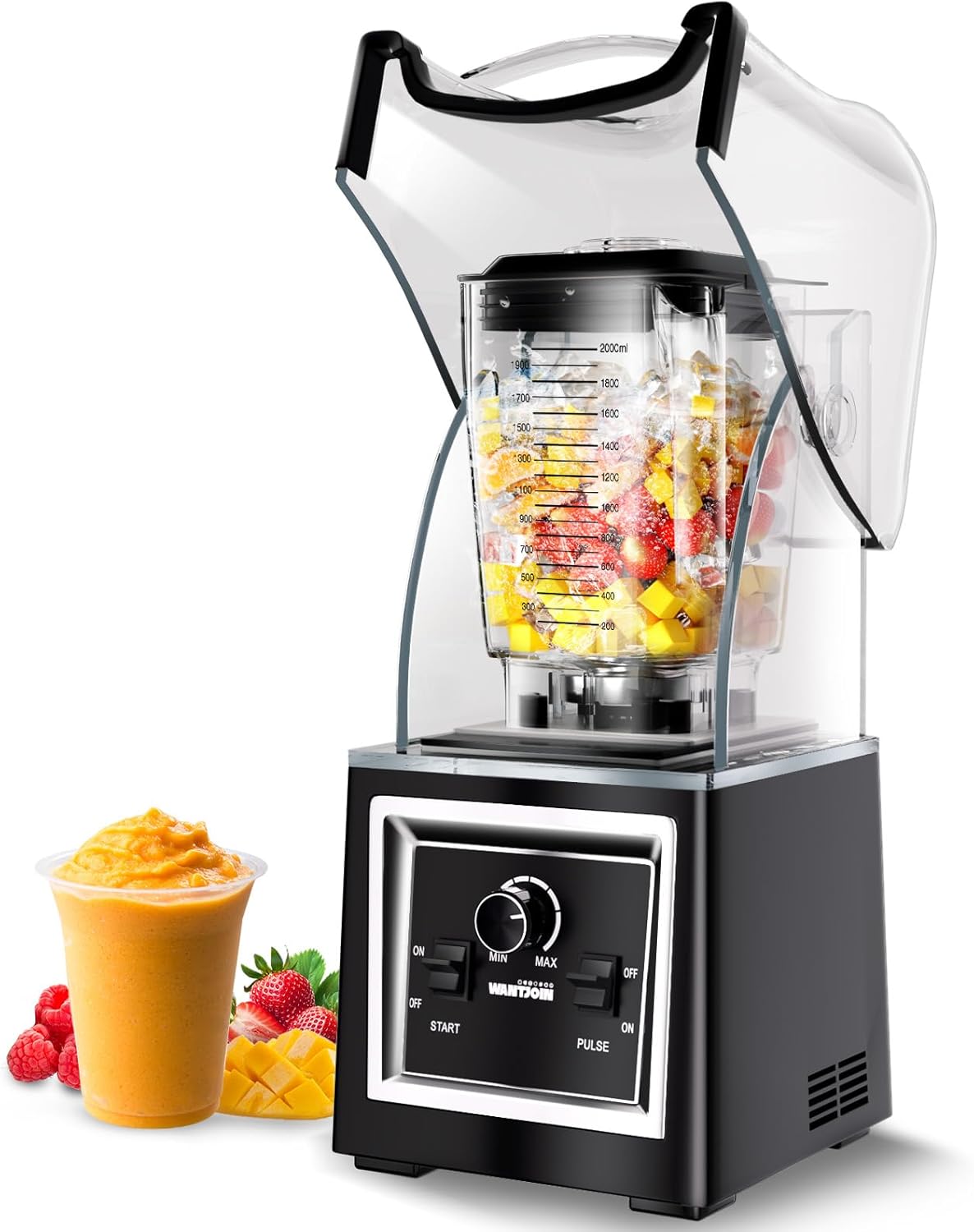Silent Power Blender - 2000W, 67 Oz Capacity