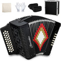 Accordion 31 Keys 12 Bass Diatonic - Premium Portable Button Case