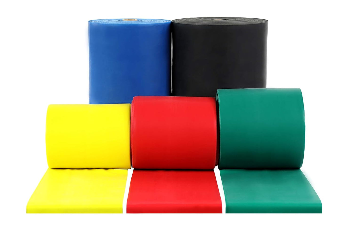 CanDo Low Powder Exercise Band Roll for Strength Training