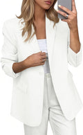 Blazers for Women Business Casual Open Front Suit Jacket