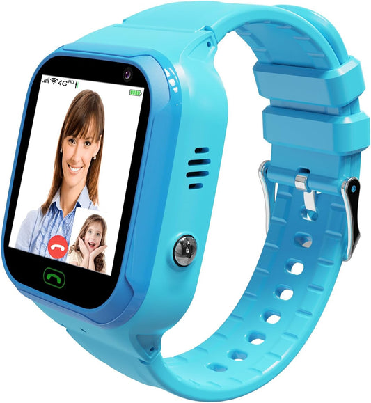 Wiwian 4G Kids Smartwatch - Real Time Tracking & SOS Alarm