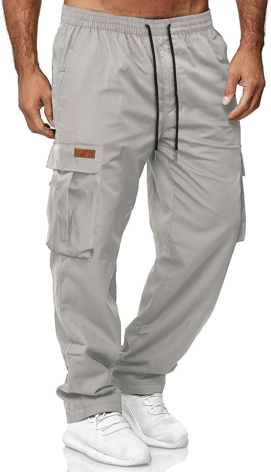 HOTake Men's Casual Cargo Sweatpants for Hiking and Jogging