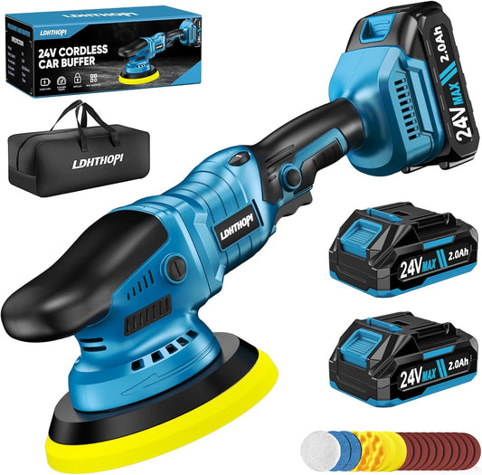 Cordless Buffer Polisher with 22000mAh Battery for Car Detailing