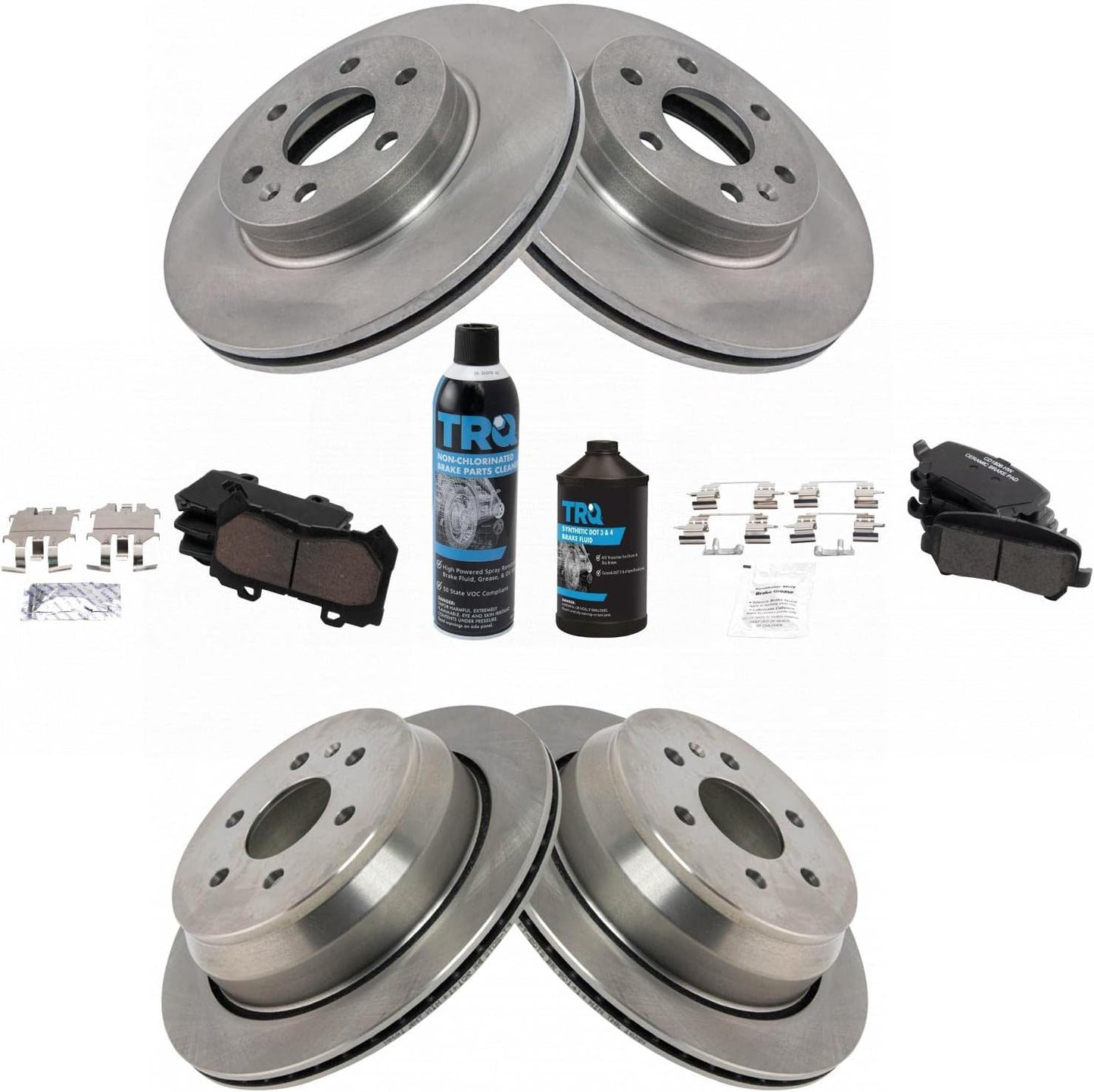 TRQ Brake Pad & Rotor Kit for 2015-2017 Chevrolet Colorado