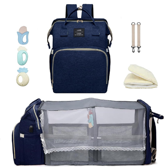 Diaper Bag with Changing Station - Large Capacity Backpack