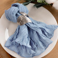 Cheesecloth Napkins 60 Pack Dusty Blue 21in Reusable Dinner Cloths