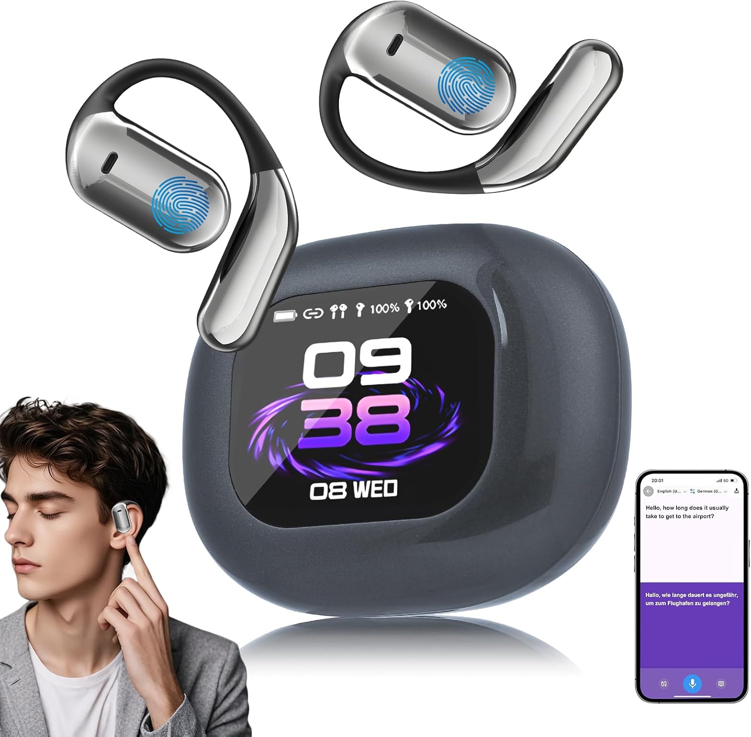 AI Language Translation Earbuds - 144 Languages