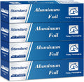 Aluminum Foil Standard 12 in Wide, 1000 ft Roll - Durable Food Wrap
