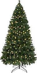 BALEINE Artificial Christmas Tree 6.5ft with LED Lights - Easy