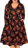 RITERA Plus Size Curvy Dresses with Pockets for Women XL-5XL