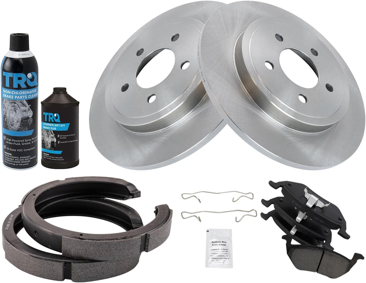 TRQ Brake Pad & Rotor Kit for 2008 Mazda Tribute - Complete Set