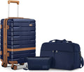 Carry On Luggage 3 Piece Set Navy - 20in Carry On, Travel & Toiletry