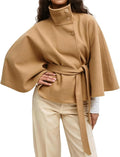 Hooever Women Batwing Sleeve Ponchos for Stylish Winter Wear