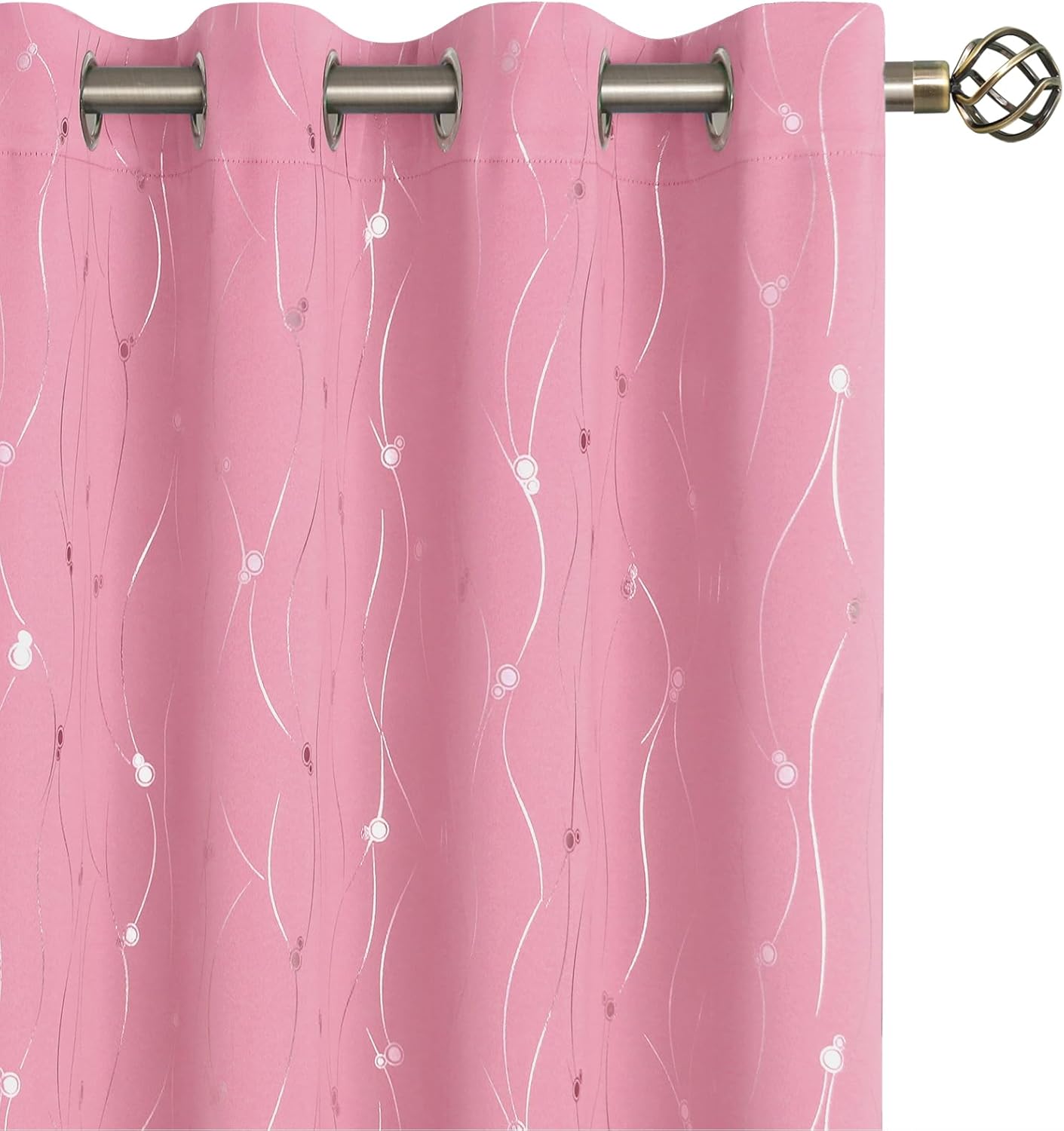 BGment Pink Blackout Curtains 72 Inch Length for Bedroom Decor