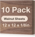 Walnut Plywood 10-Pack 12 x 12 x 1/8 in - Premium Laser Cutting Blanks