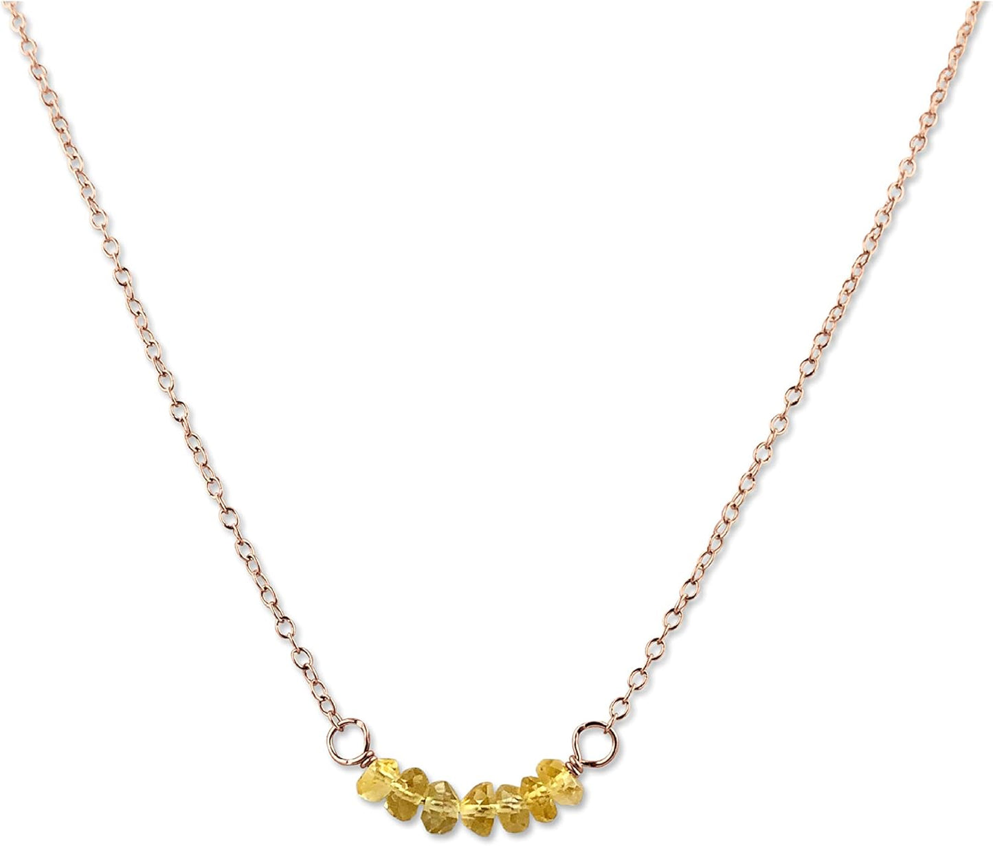 Personalized Birthstone Bar Necklace for Women and Girls