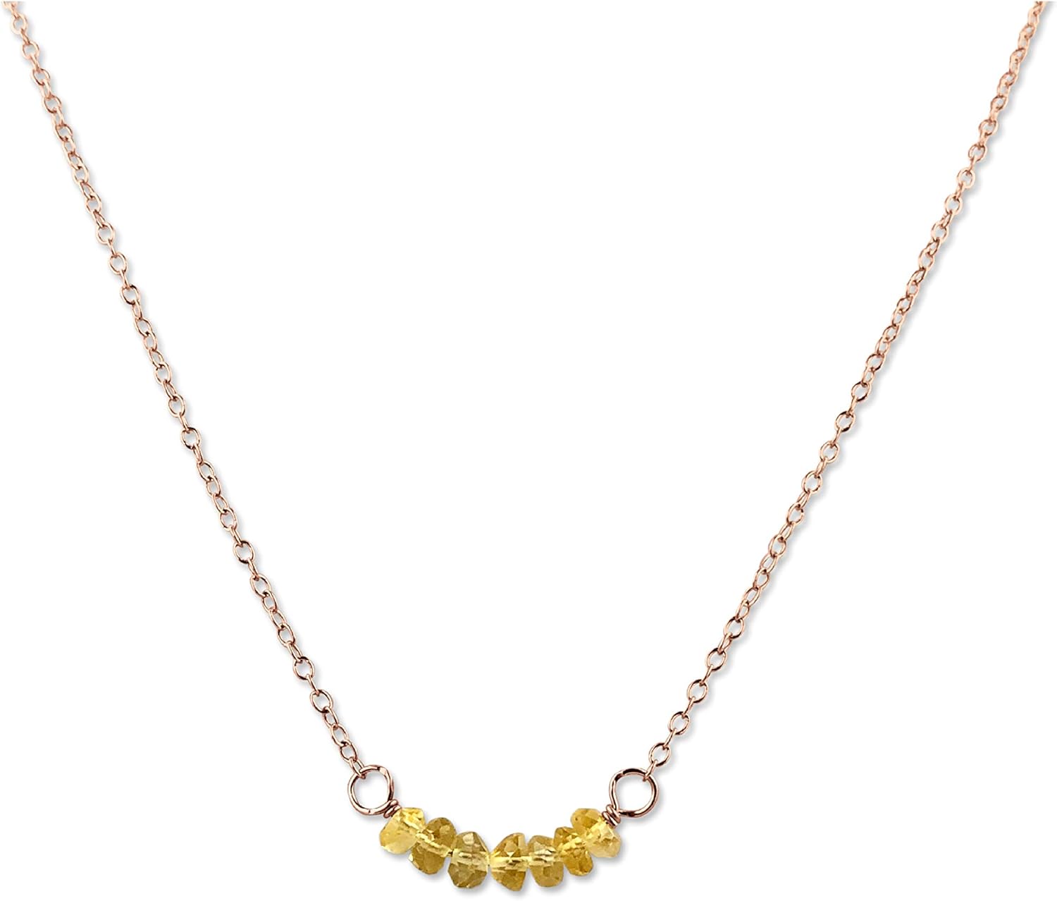 Personalized Birthstone Bar Necklace for Women and Girls
