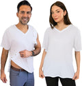 Post Surgery & Rehab V Neck Dual Access Snap Shirt - Recovery Ready