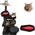 Gothic Cat Tree with Coffin Bed - Halloween Cat Tower for Large Cats
