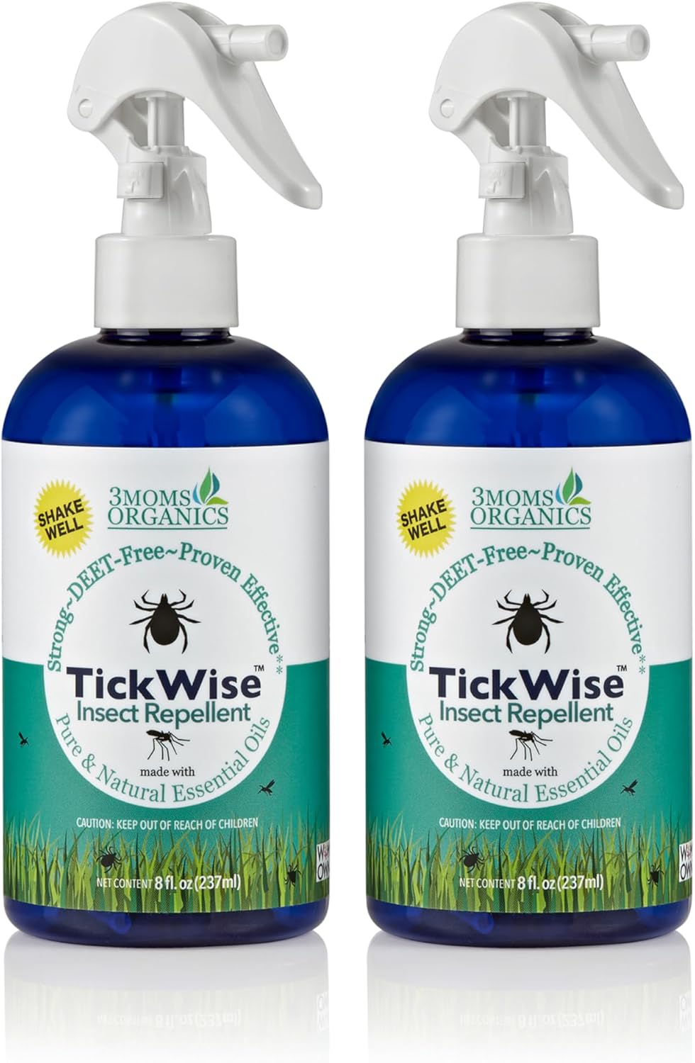 TickWise Extra Strength 8oz Repellent - All Natural & Safe