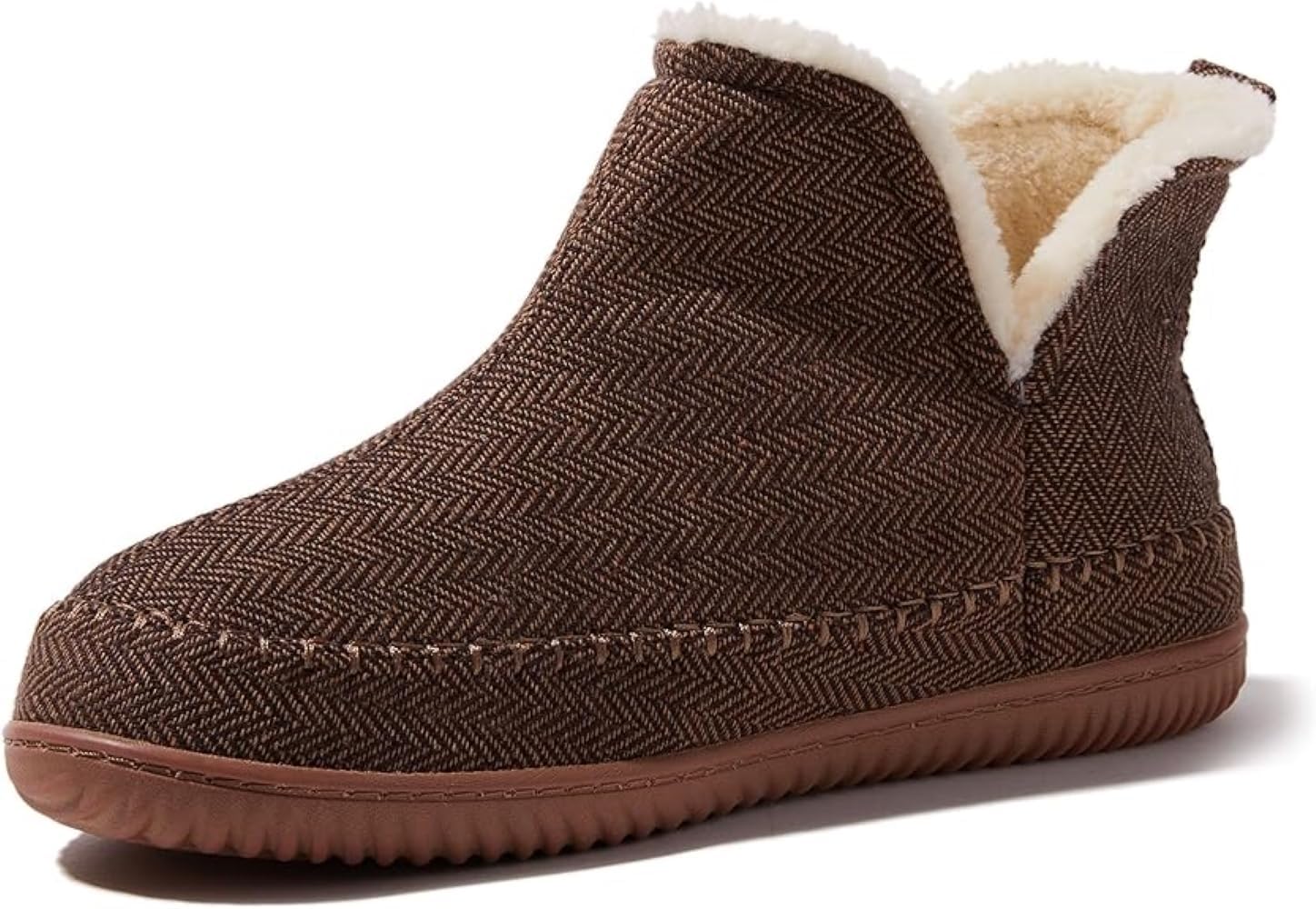 Dearfoams Men's Alpine Brixen Comfort Boot for Indoor/Outdoor Use