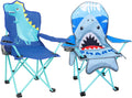 Kids Folding Camping Chair with Cup Holder and Unicorn Pattern