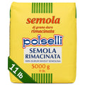 POLSELLI Semola Rimacinata Durum Wheat Flour 11 lbs - Fine Semolina