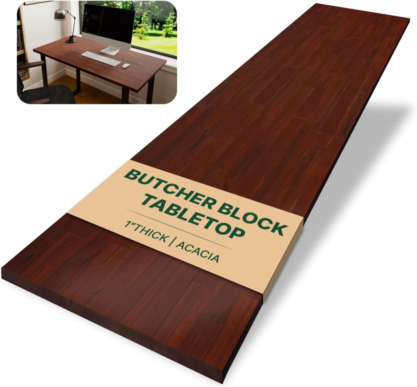 60 x 25in Solid Wood Table Top for DIY Furniture Projects