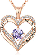 Elegant 18K Rose Gold Heart Necklace for Women's Special Occasions