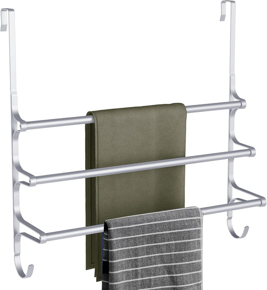 Over The Door Towel Rack for Bathroom with Triple Hooks