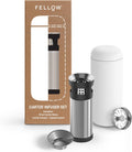 Carter Move 16 oz Tumbler Set - Matte White Tea & Cold Brew