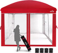 10x10 Red Pop Up Canopy Tent - Perfect for Outdoor Parties!