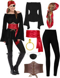 Pirate Costume For Women With Accessories - Complete Renaissance Shoes