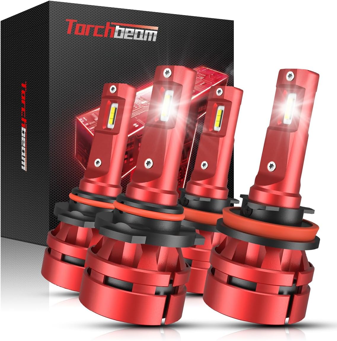 Torchbeam T2 9005 H11 Bulbs Combo for Ultra Bright Lighting