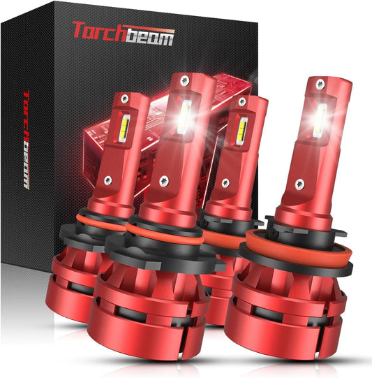 Torchbeam T2 9005 H11 Bulbs Combo for Ultra Bright Lighting