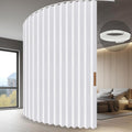 Hanging Accordion Room Divider with Track System - 100% Blackout