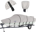 Tuszom True 900D Waterproof Boat Cover Fits 22-24ft V-Hull - Durable