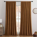 100% Blackout Velvet Curtains 84 in 2 Panels - Thermal Soundproof