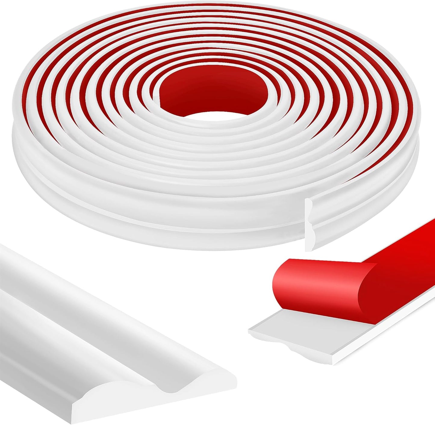 20 Ft Self-Adhesive Wall Decoration Molding Trim for Home Use