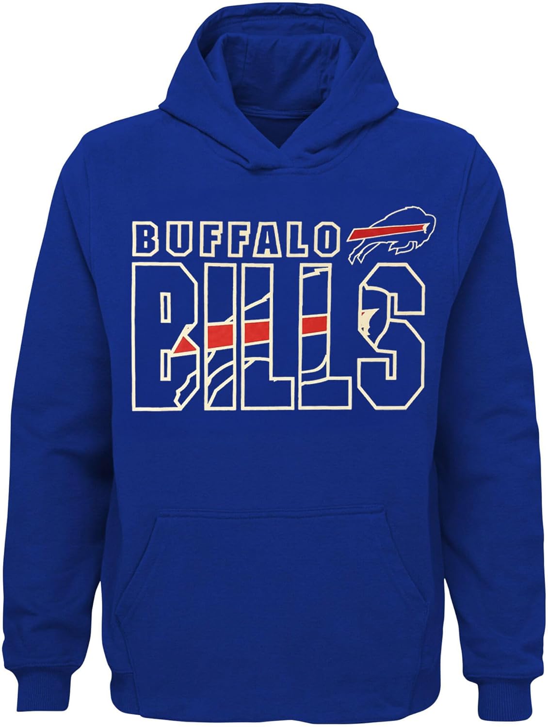 NFL Kids Youth Pullover Hoodie with Team Color & Logo