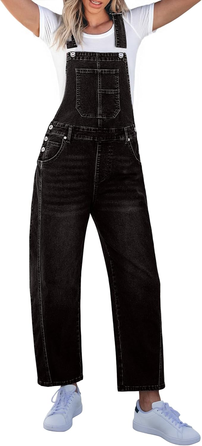 Luvamia Barrel Leg Overalls for Women - Stylish and Comfortable