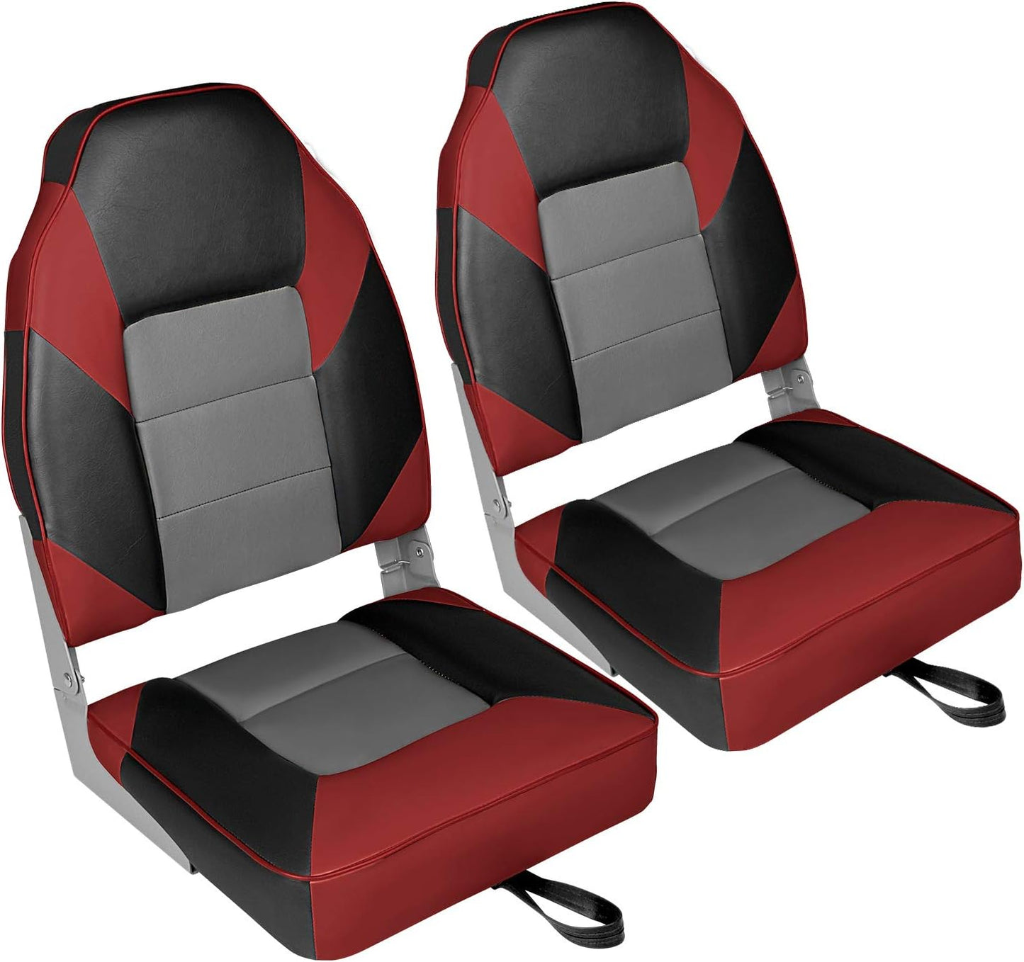 Elite Low/High Back Folding Fishing Boat Seat for Comfort