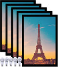 13x19 Picture Frame Set of 5 Black - Gallery Wall & Desktop Frames