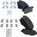 TRQ Front & Rear Brake Pads Ceramic for 2008-2017 Honda Accord